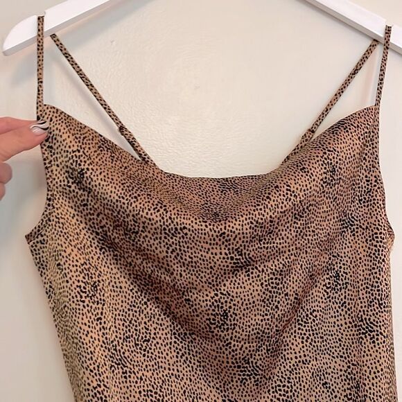 Sincerely Jules for Bandier Women's Tan and Black Bodysuit size small - Picture 3 of 7